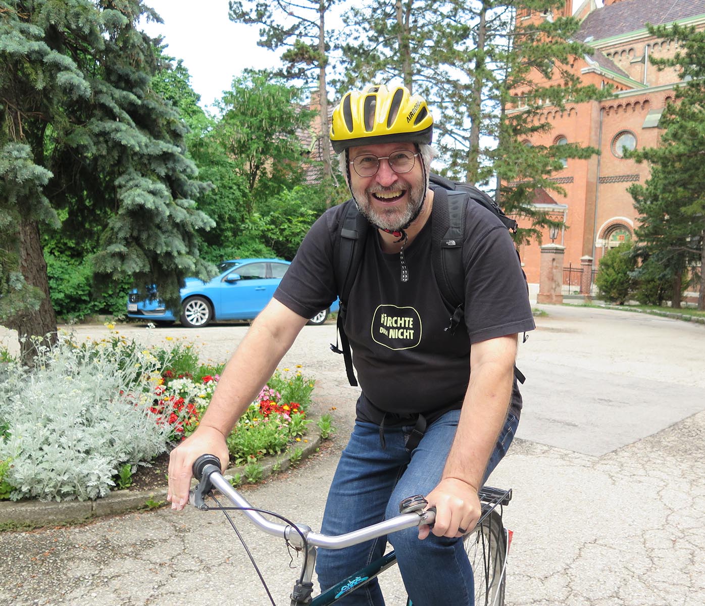 Franz Helm SVD ist ein begeisterter Radfahrer. | Foto: Ursula Mauritz