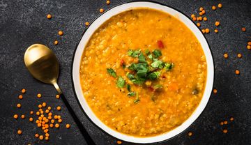 Linsendal mit Koriander