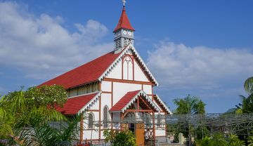 Eine Kirche in Indonesien