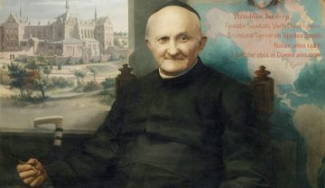 Gemälde von Arnold Janssen SVD in hohem Alter