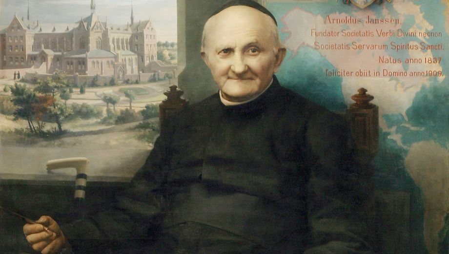 Gemälde von Arnold Janssen SVD in hohem Alter