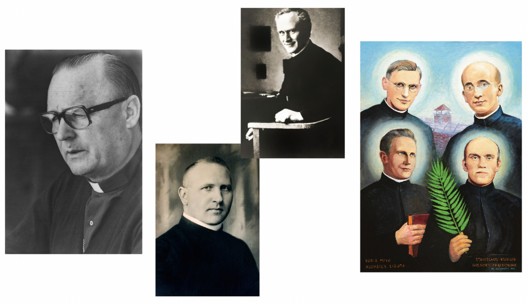 Collage von Fotos und Gemälden der Steyler Märtyrer