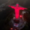 Cristo Redentor in Rio de Janeiro zum Red Wednesday