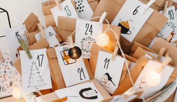 Ein selbstgebastelter Adventskalender