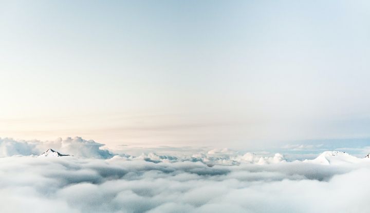 Himmel &uuml;ber den Wolken