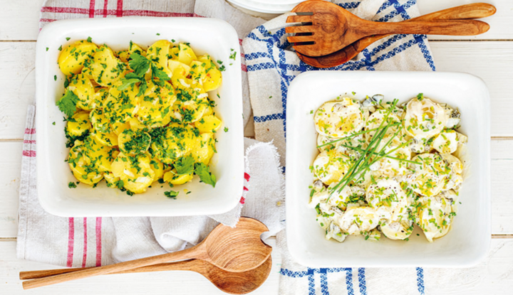 Kartoffelsalat, s&uuml;ddeutscher Salat mit Kartoffeln