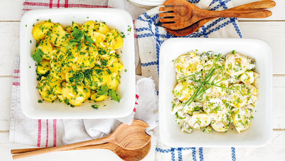 Kartoffelsalat, süddeutscher Salat mit Kartoffeln